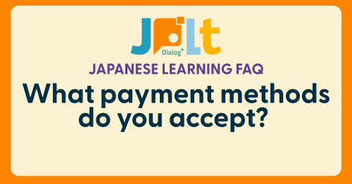 JPLT Payment methods