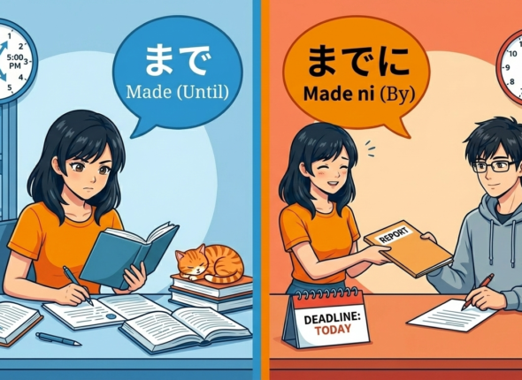 まで (made) vs までに (made ni)