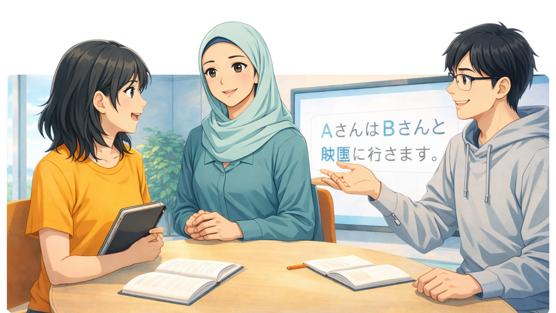 Studio class conversation practice