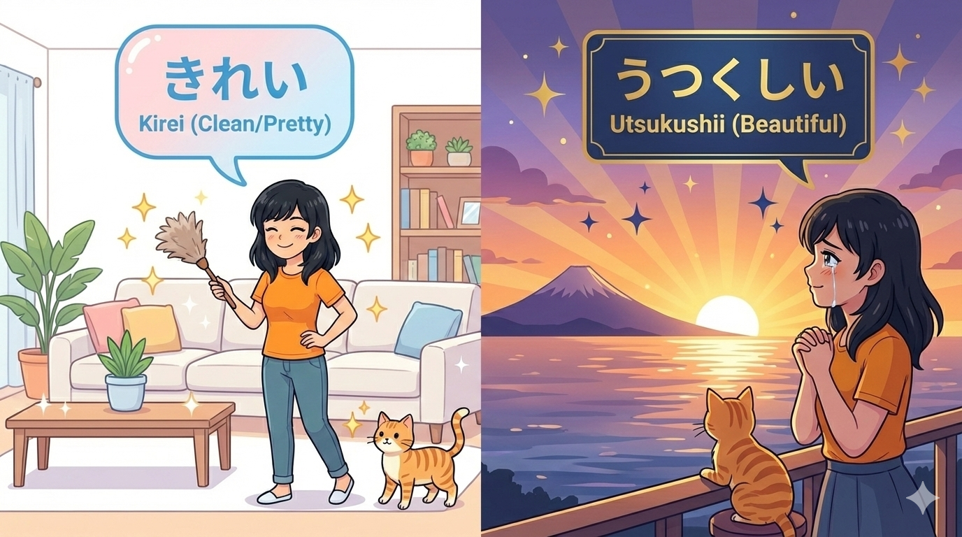 The Difference Between きれい (kirei) vs 美しい (utsukushii) (3)