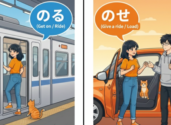 The Difference Between 乗る (noru) vs 乗せる (noseru)