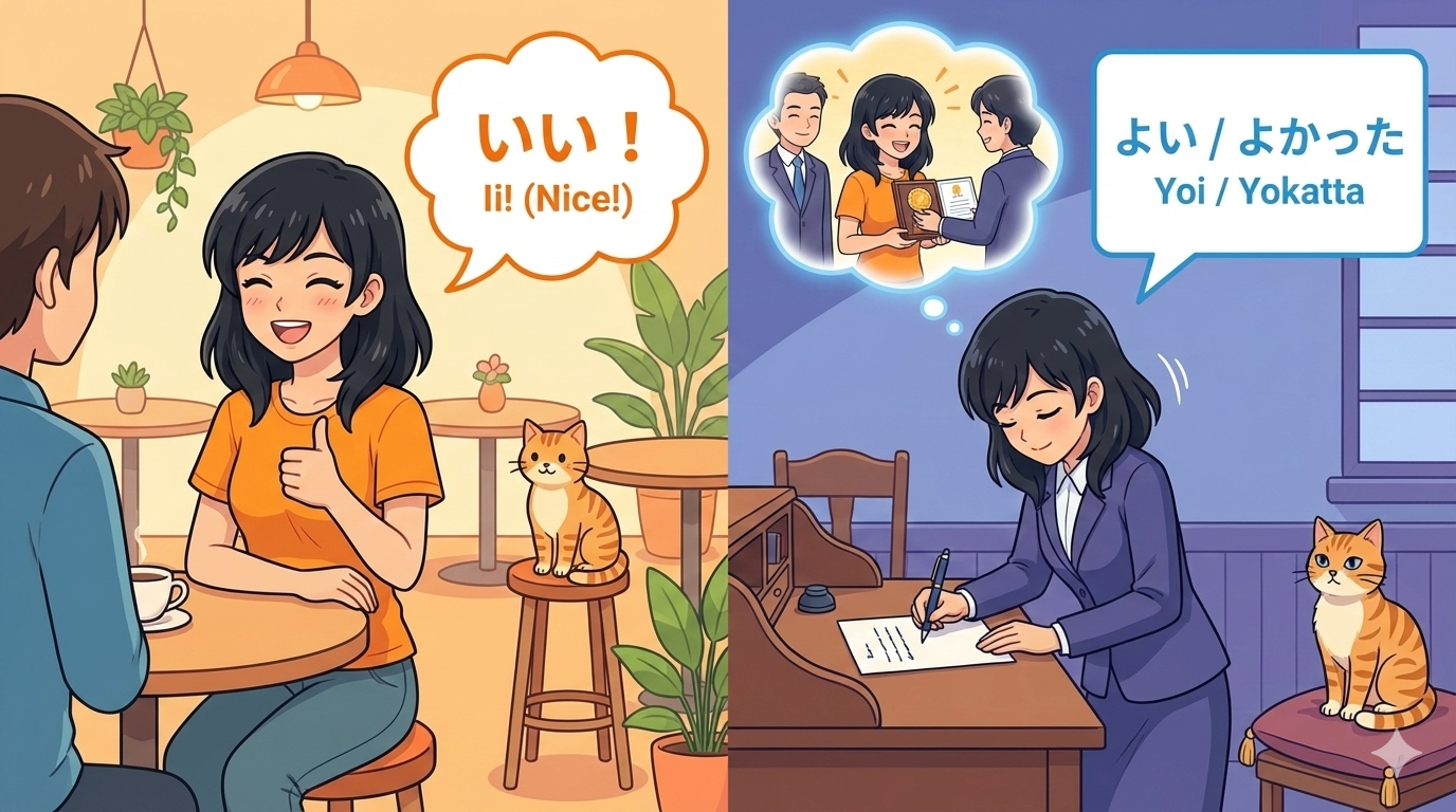 The Difference Betweenよい (yoi) vs いい (ii)