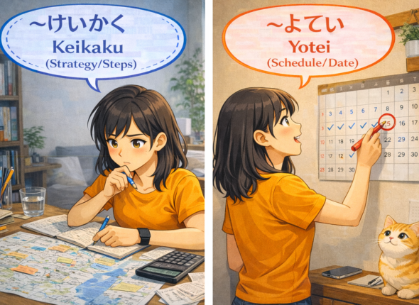 (Keikaku Suru) and “予定する” (Yotei Suru)