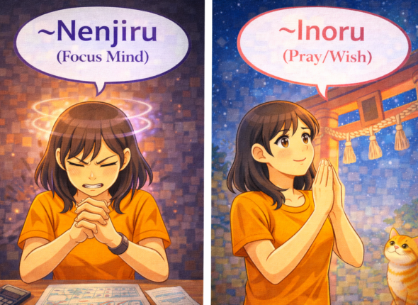 「念じる」 と 「祈る」の違い [日本語学習]