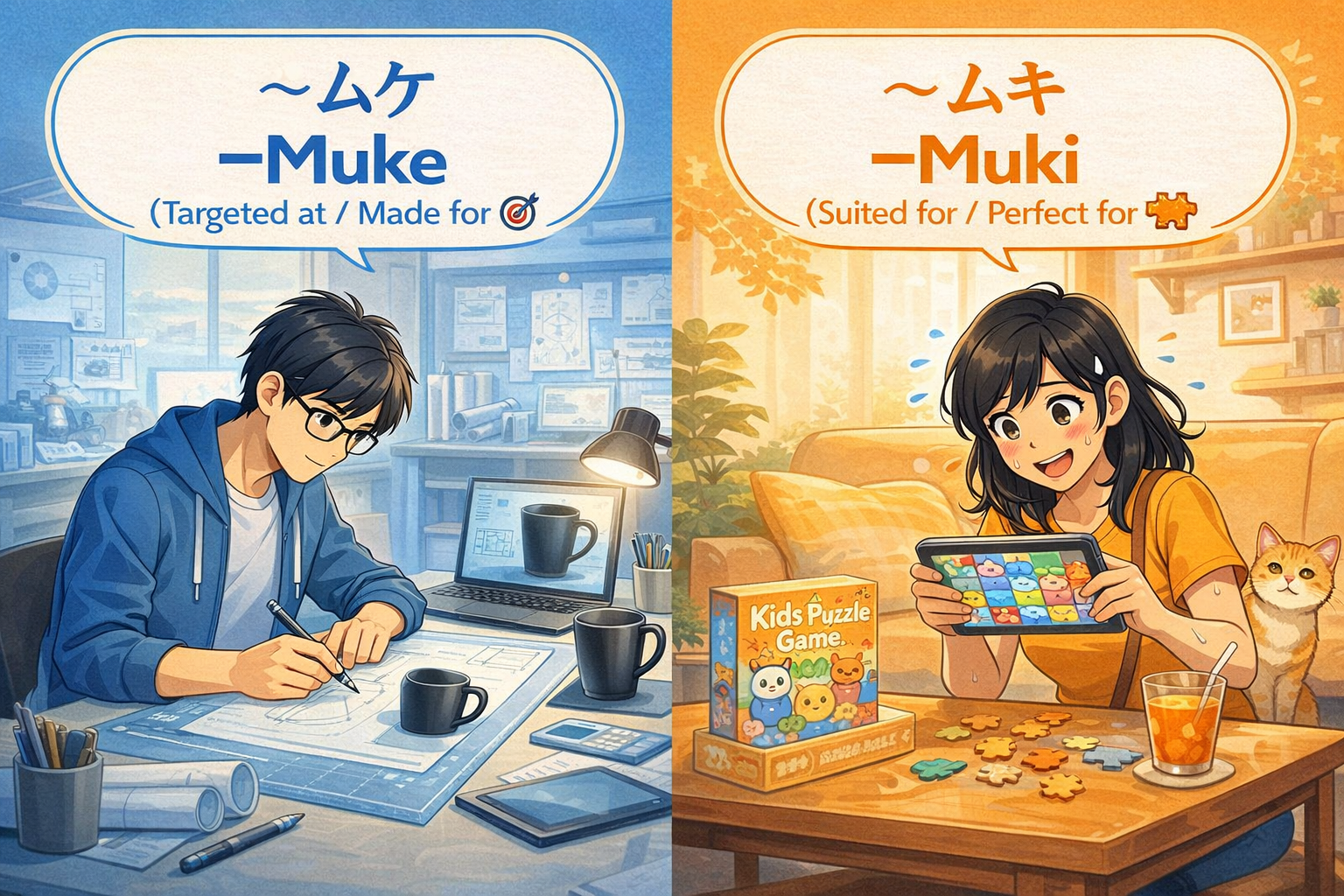 The Difference Between 大人向け and 大人向き