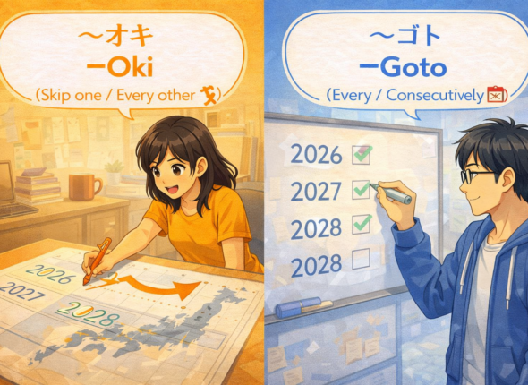 The Difference Between １年おき and １年ごと