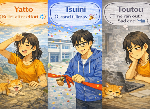 「やっと」「ついに」「とうとう」