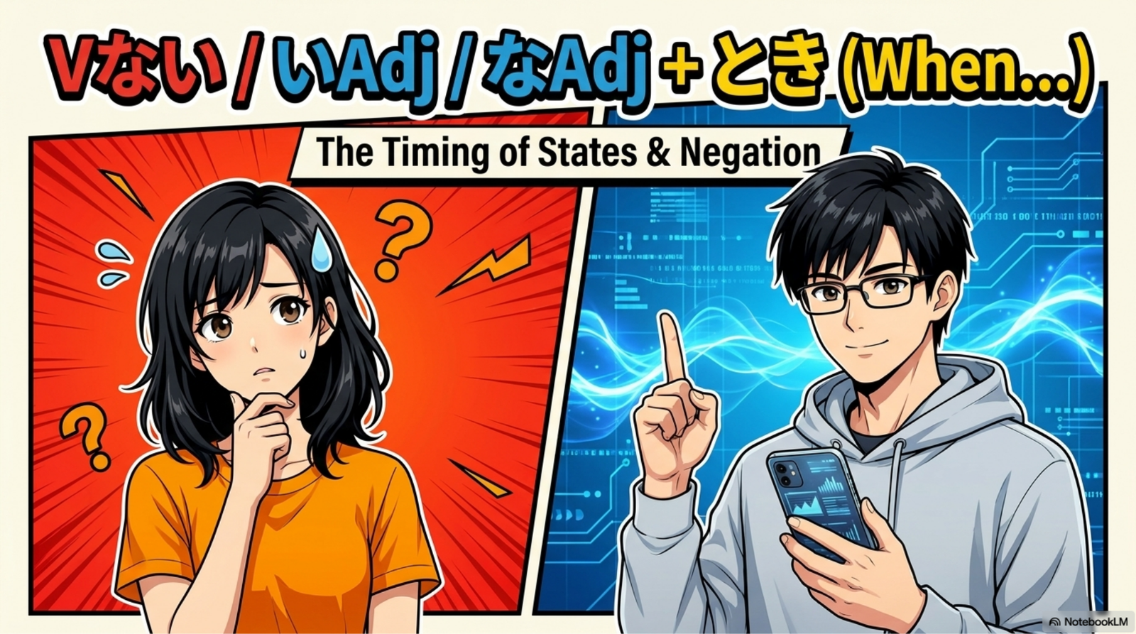 GrammarBook N4 : Vない / いAdj / なAdj + とき – JPLT Online Japanese Language ...