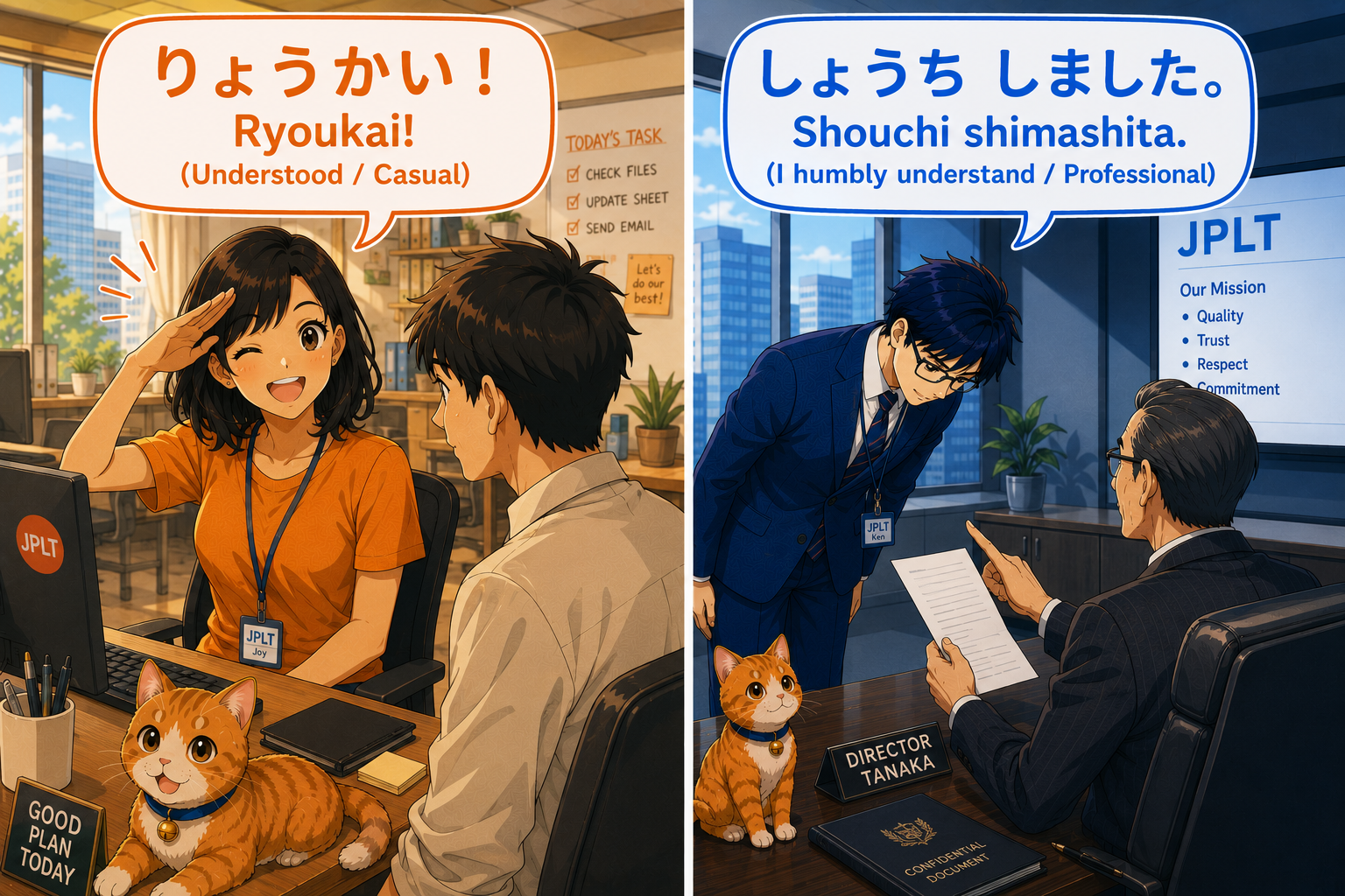 「了解」と「承知しました」の敬語の違い