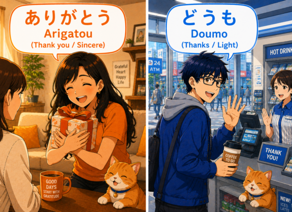「ありがとう」と「どうも」の軽さの違い