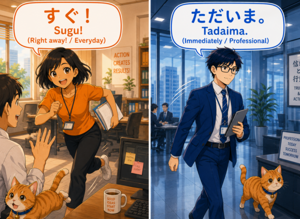 「すぐ」と「ただいま」の会社での使い分け