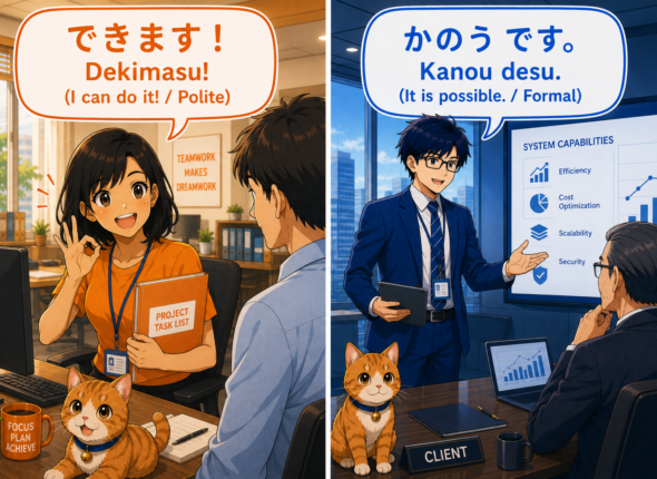 「できます」と「可能です」のフォーマル度の違い
