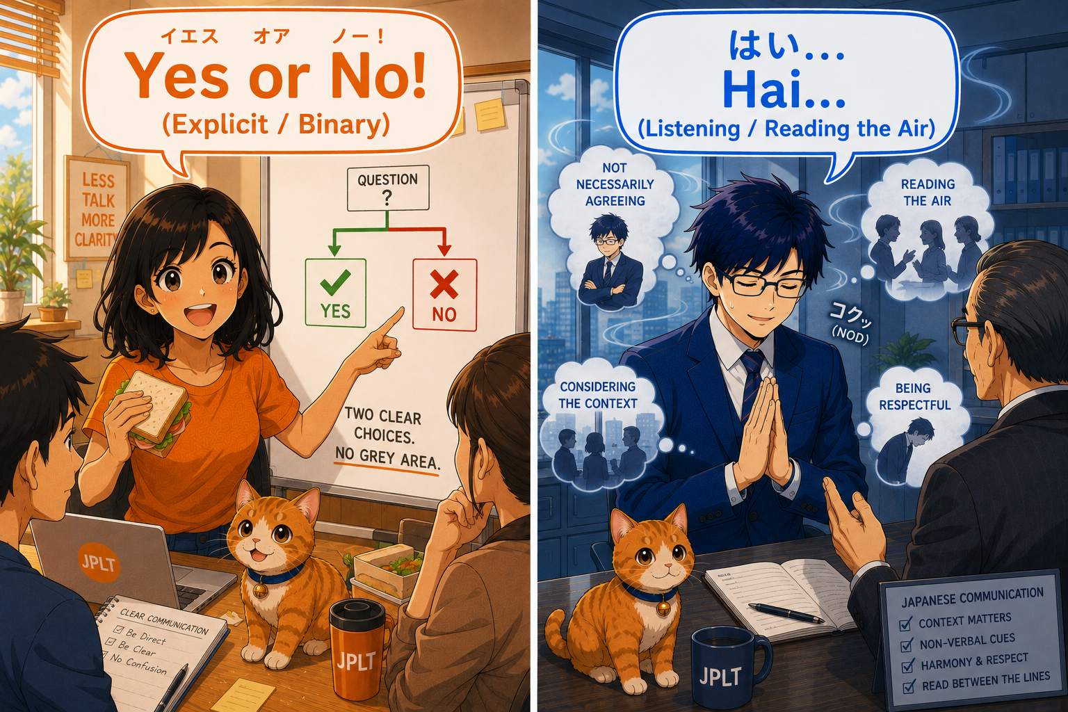 YES/NO重視の英語と空気重視の日本語の違い
