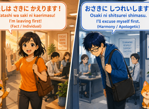 「先に失礼します」と “I’m leaving first” の違い