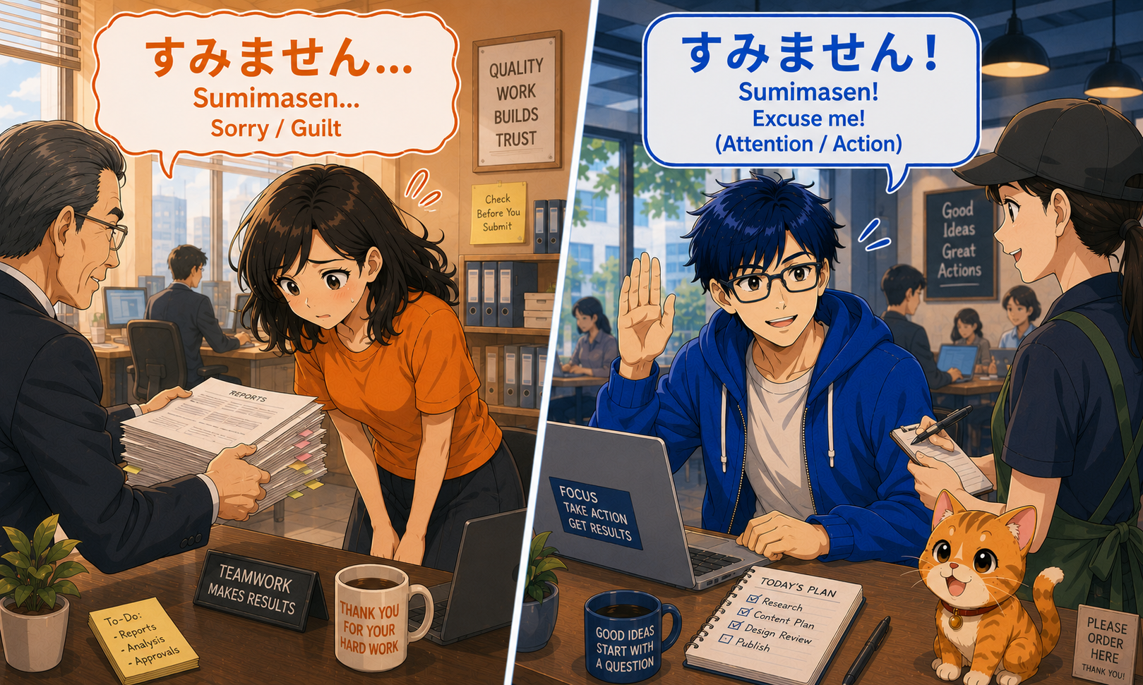 「すみません」と “Excuse me” の正しい使い分け