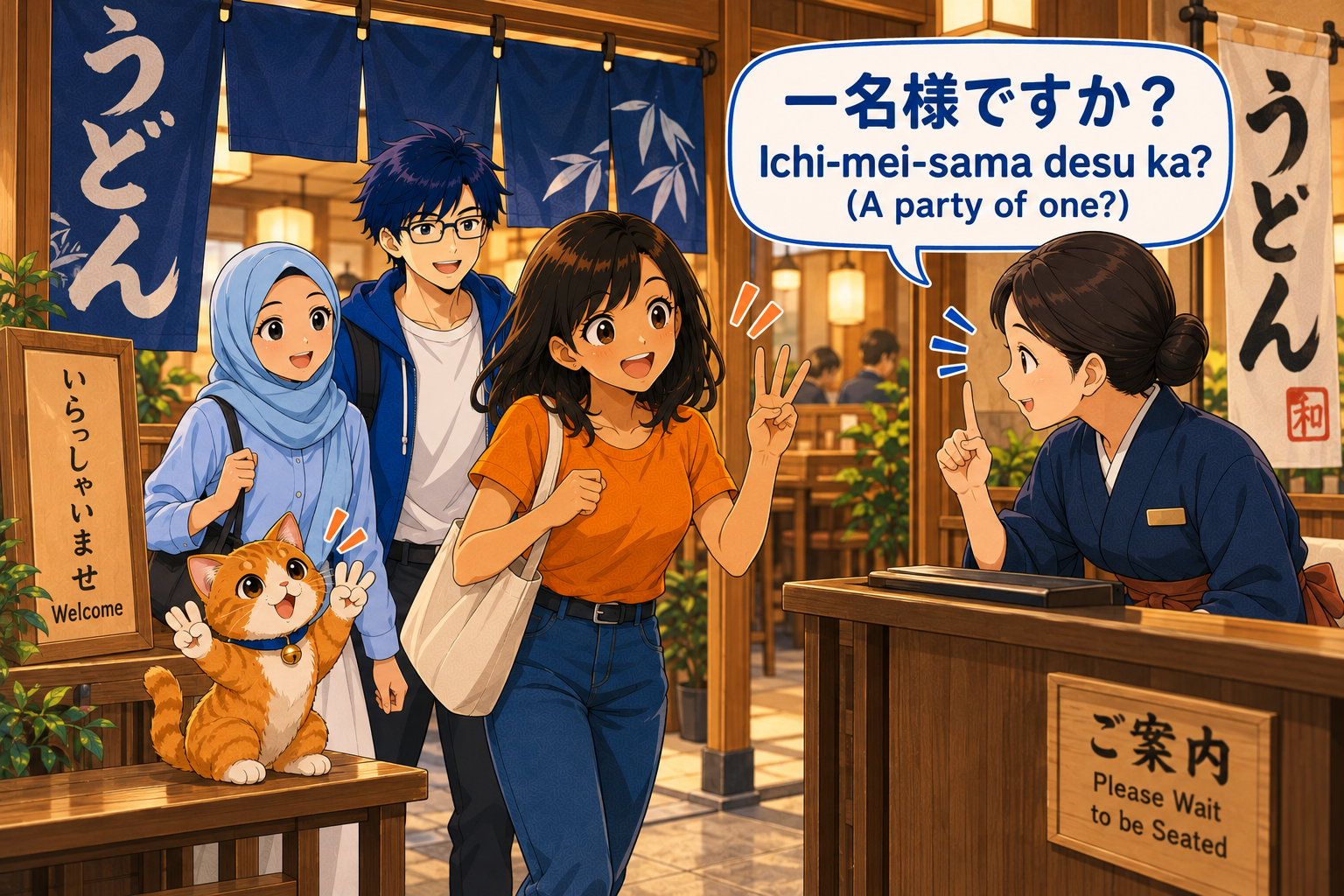 「一名様ですか？」レストランで最初に聞かれる日本語