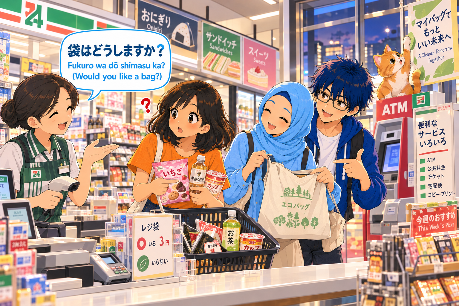 レジで聞く「袋はどうしますか？」って何を聞かれている？